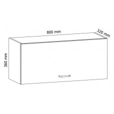 Virtuves skapītis LINEA G80KS, balts